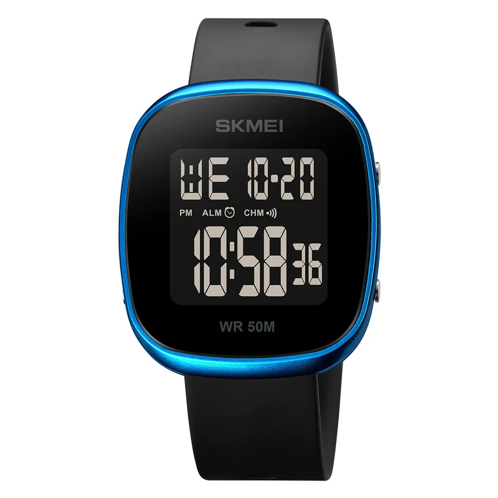 

SKMEI 1843 Square Face Water Resistant Digital Wrist Watch Men Electronic Clock Wristwatch