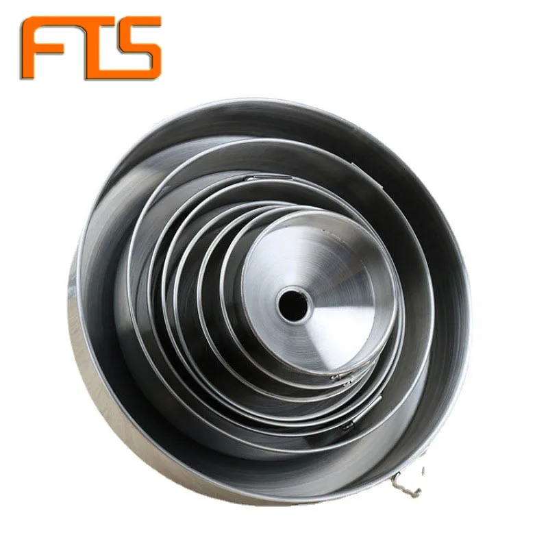 

FTS Kitchen 201 Separating Oil Funnels Set Metal Small Accessory Kitchenware Stainless Steel Funnel