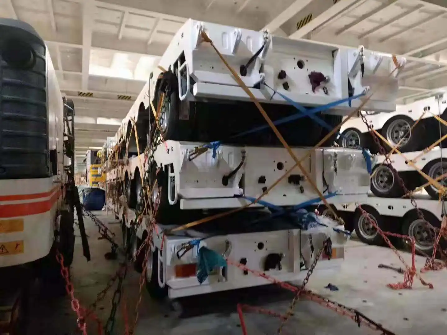 
3,4 axles low bed semi trailer heavy loaders cargo trailer 