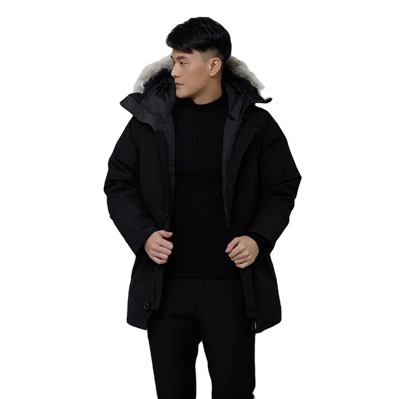 

Fashion Style Top Sale Men's down Overcoat Hooded Down Jacket For Men, Customized color