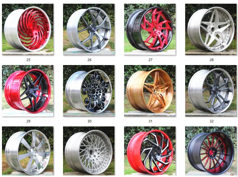 Roues de voiture de tourisme forgées à 5 trous, moyeu de roue personnalisé,  taille réelle, 18, 19, 20, 21, 22 pouces, 5x1143, 5x120, FB0004