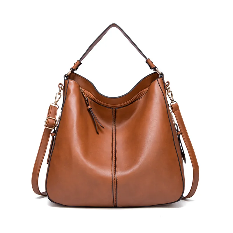 

Wholesale custom women fashion big zipper tot bag with pocket