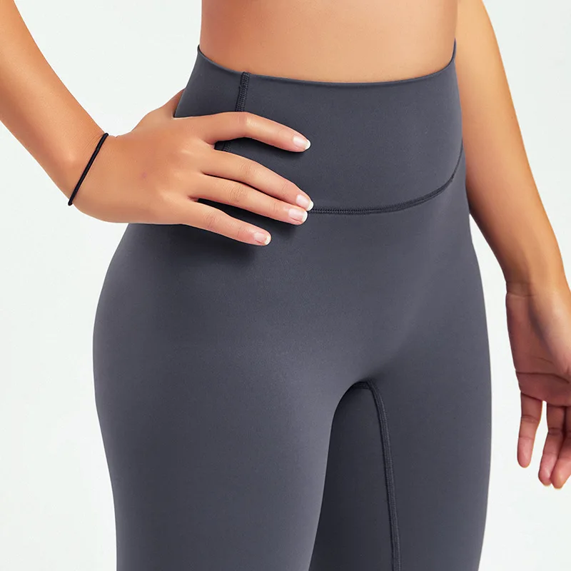 

Custom 2022 Eco Friendly Recycle Nylon Women Leggings High Waist Workout Gym Scrunch Butt Yoga Pants, Picture shows