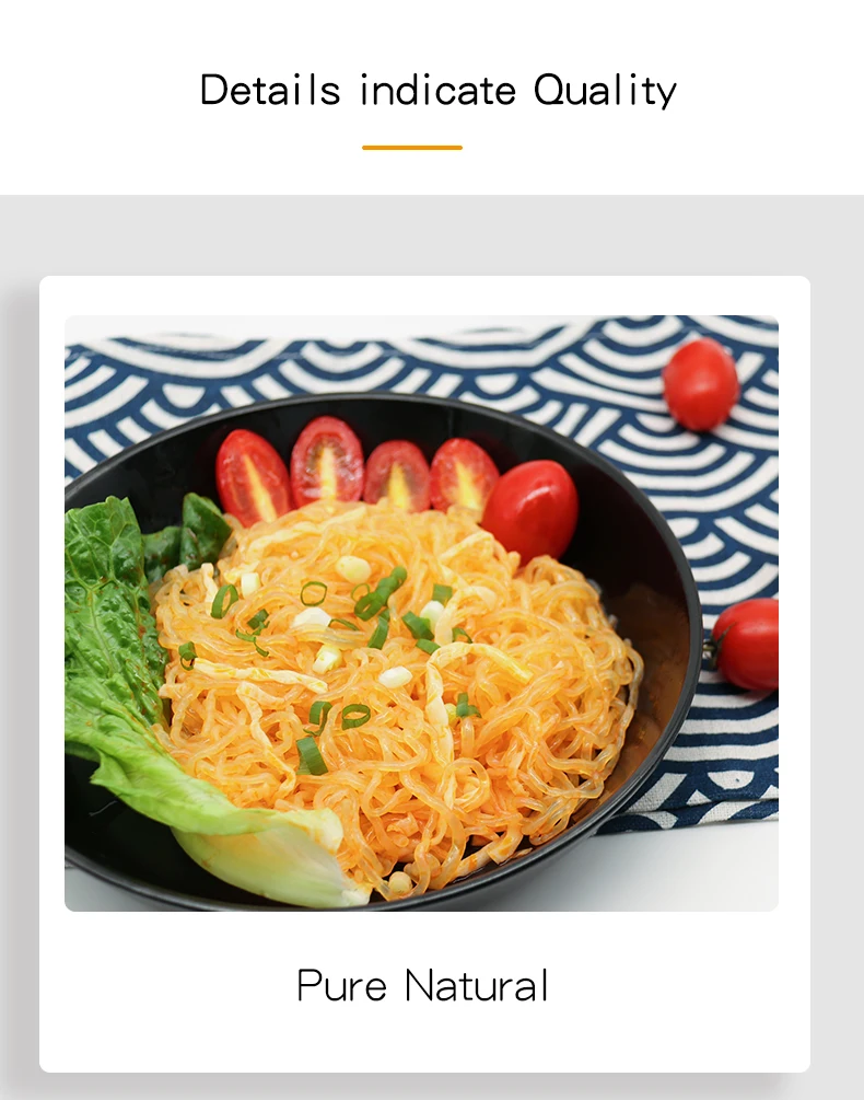 Low Calories Konjac Noodle Spicy Bamboo Shoots Taste Konjac Instant