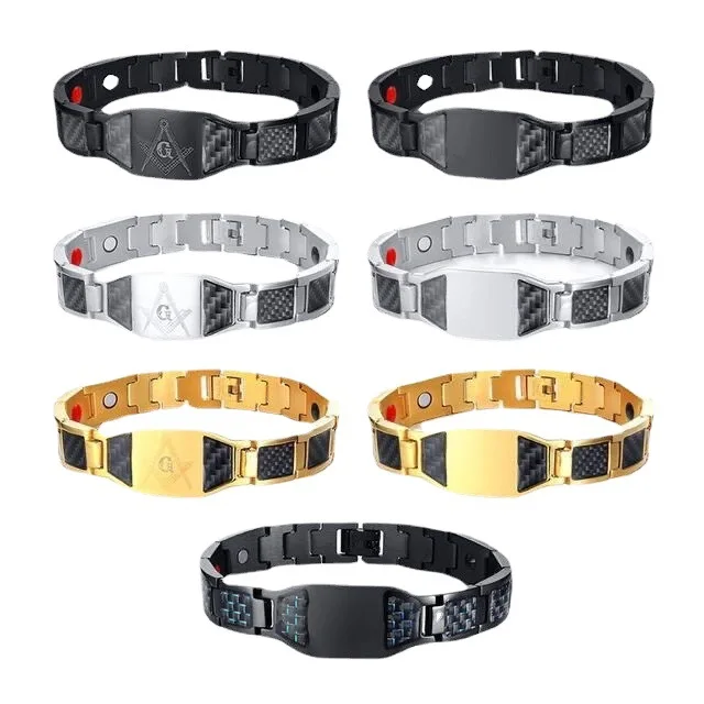 

Hip hop stainless steel bracelets jewelry customize logo luxury hand bracelet for men designs