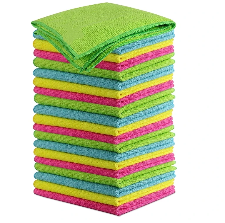 

Microfiber Cleaning Cloths Softer Highly Absorbent Lint Free Streak Free for House Kitchen Car Window Gifts, Blue