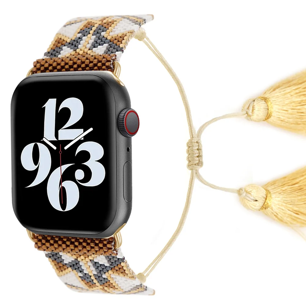

Fashion Jewelry Smart Apple Watch Band Miyuki Beaded Bracelet Boho Accessories