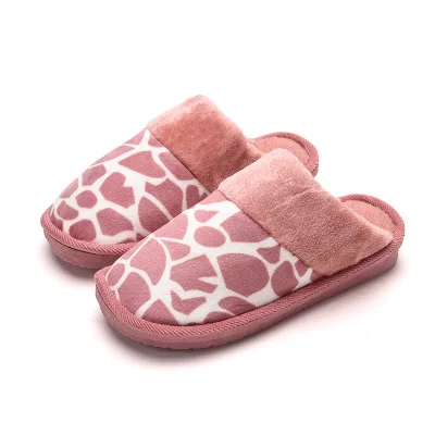 

Winter home couple indoor non-slip thick cotton warm wool slippers, Choose the color