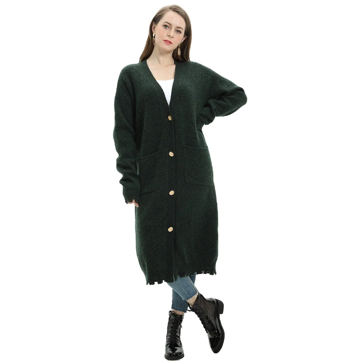 

2020 Wholesale Fashion Hot Recommend Vintage College Casual Sweater Women Long Cardigan Work clothes Sweater Coat For Girls