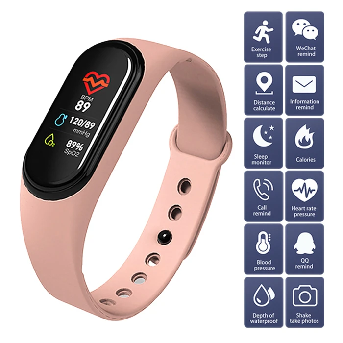 

2020 SKMEI M4 Blood Pressure Watch and Hart Rate Monitor Smart Bracelet