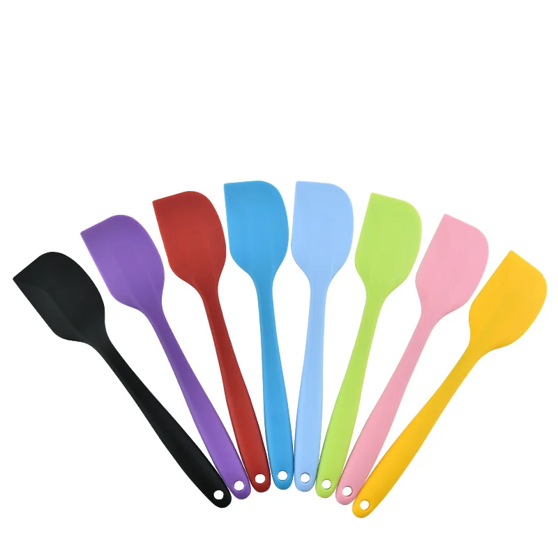 

High Quality Non Stick Personalized Silicone Scraper Spatula food grade Baking tools, Customized