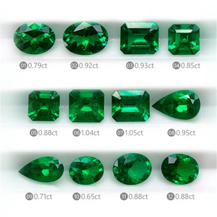 

Synthetic Zambian emerald price rough emerald cut gem