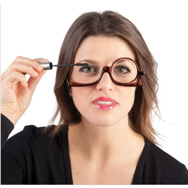 

2020 New Folding Eyeglasses Cosmetic General Rotating Magnifying Glasses Makeup Rotated Presbyopia Reading Glasses Women, Customize color