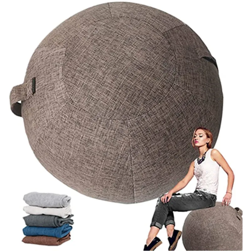 

55 65 75 85 CM Dustprroof Anti-Slip Cotton Anti-static Absorb Sweat Yoga Ball Cover for Protective Case