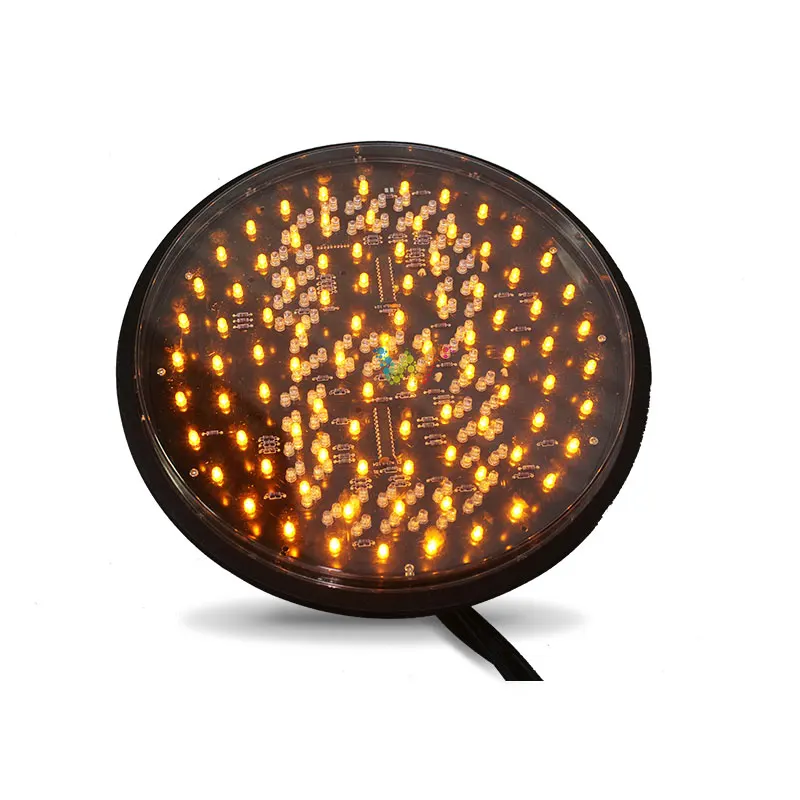 
300mm yellow full plate with single 8 countdown timer traffic light lampwick 