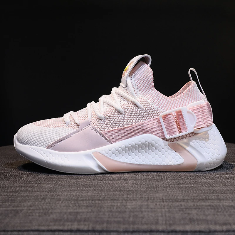 
Lightweight breathable sneakers knit mesh running sport shoes 