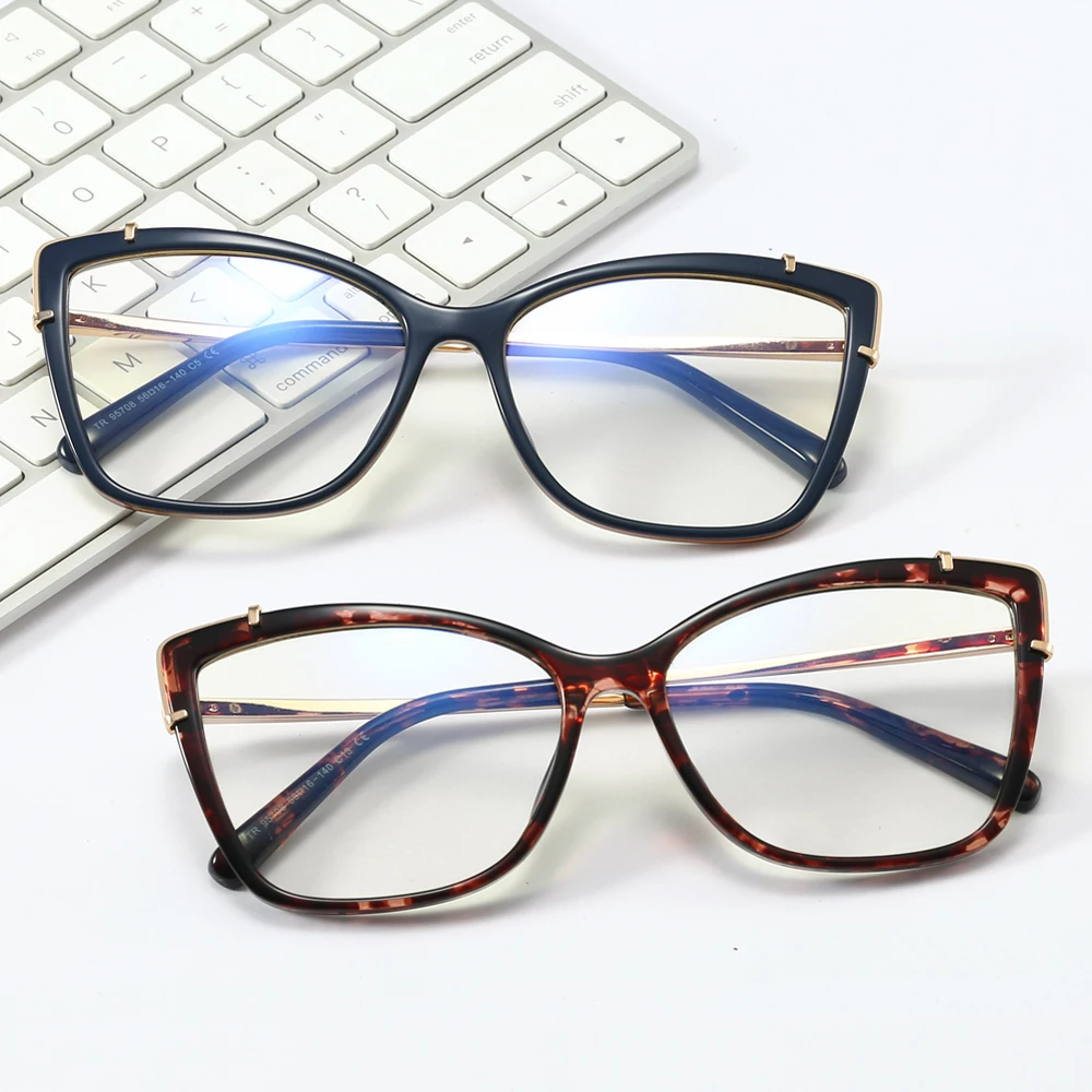 

Optical computer eyeglasses female for eye strain optic blue light blocking glasses anti