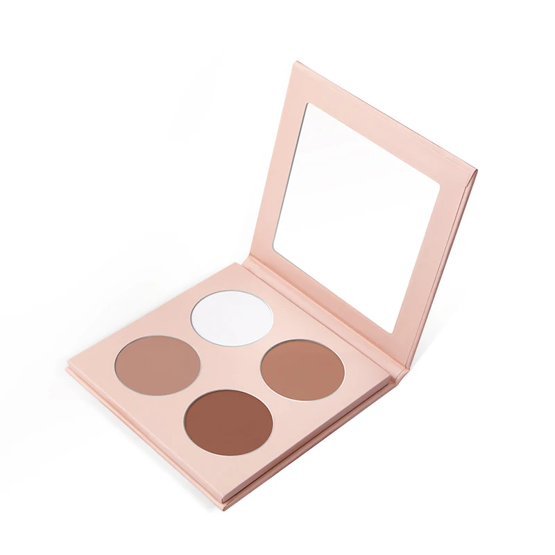 

OEM Makeup Custom Logo diy private label bronzer blush and highlighter palette, 3/4/6