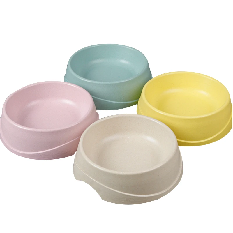 

wholesale eco-friendly Biodegradable safety bamboo fiber pet bowl for pet dog and cat