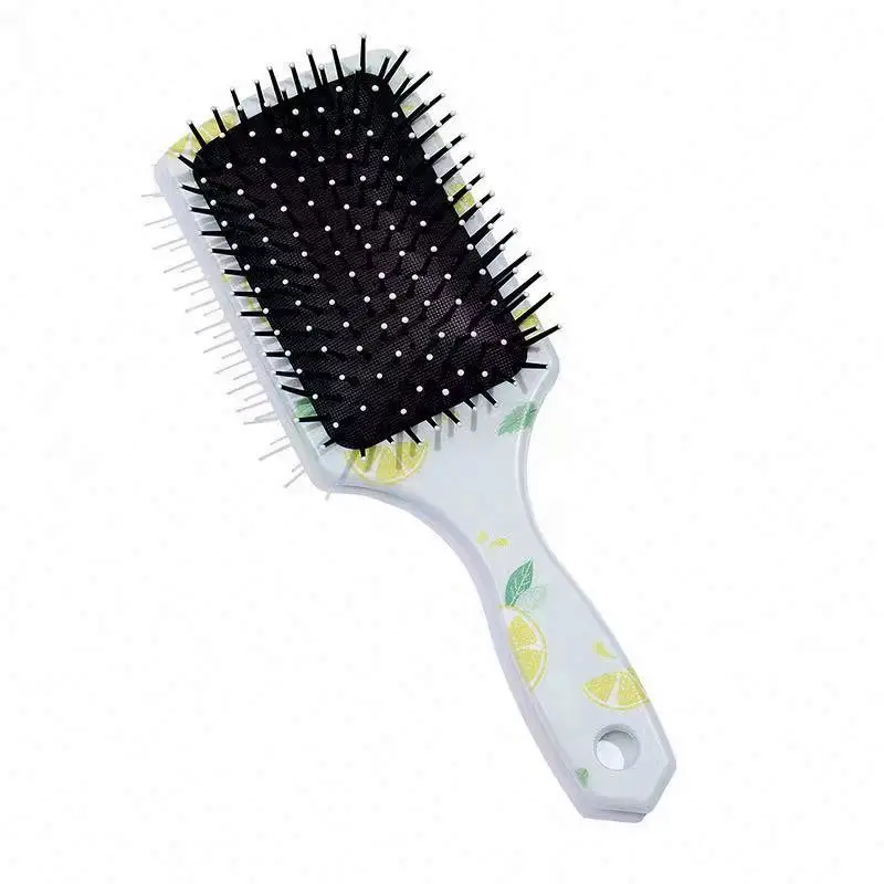 

Rectangular Soft Pink Long Mini Half Breathing Logo Sunflower Bedazzled Best Nylon Pin Dualsided Paddle Packaging Hair Brush