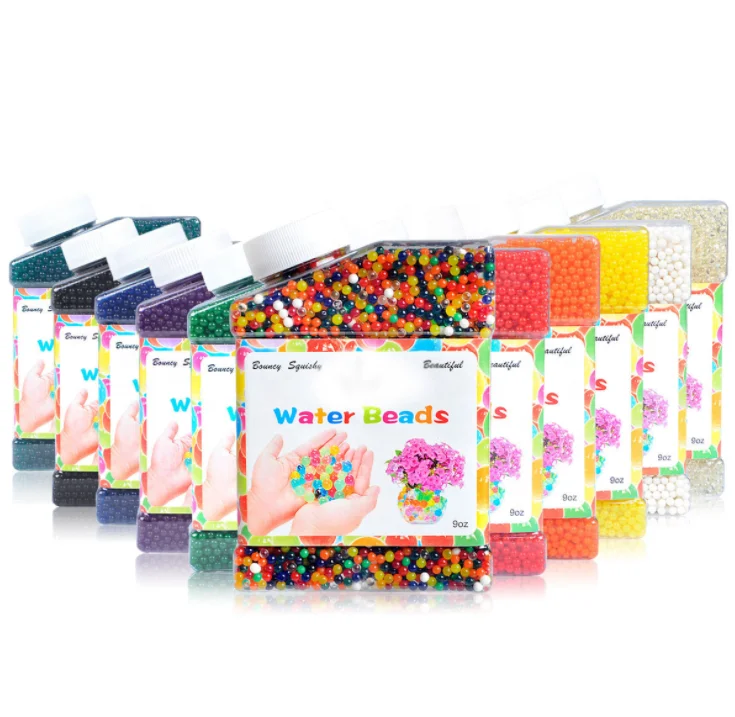 

270g Colorful Rainbow Mix Water Beads Jelly Pearls Crystal for Kids Toy, Mix color