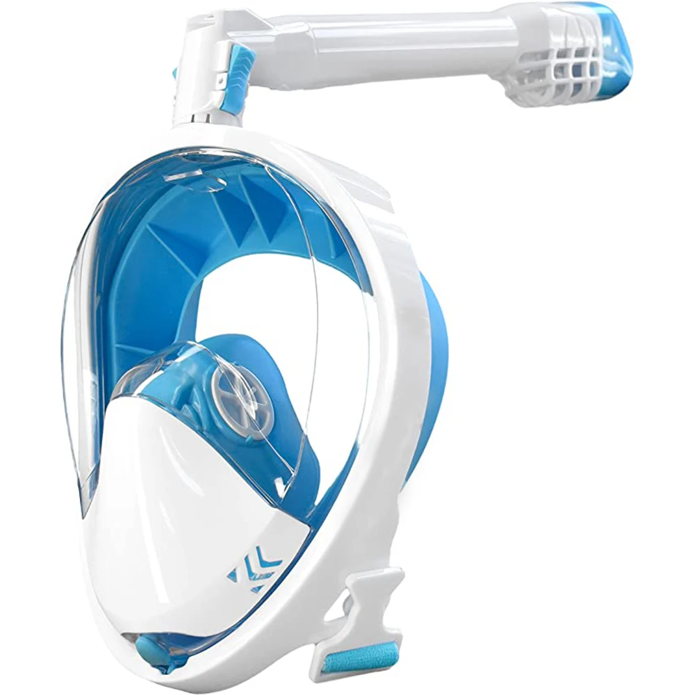 

Adjustable Strap Full Face Snorkel Mask With 180 Degree Wide View