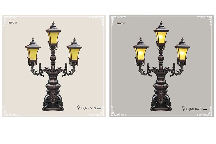 Factory high standard 6m 5m 4m ornament aluminum garden light pole for street light