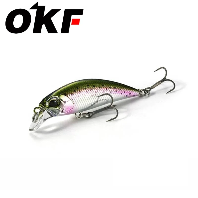 

Fishing Lure 45mm 4g Minnow Artificial Hard Bait Trout Wobbler Sea Bass Pesca 45S, 11 colors