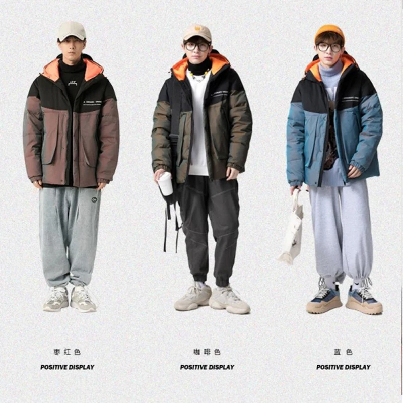 

winter warm jacket men's long sleeve Hooded running coat man