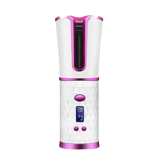 

GESS Professional Hair Curler Iron With High Quality, Black + pink