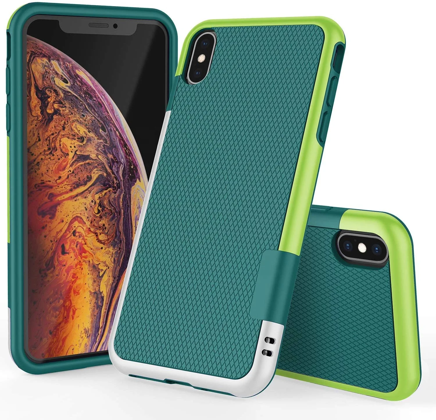 

Hybrid gel rubber non-slip protective cover for iPhone 11 Pro XS Max Mini X XR 7 8 6 6S Plus SE 2021silicone shockproof cover, 6 colors