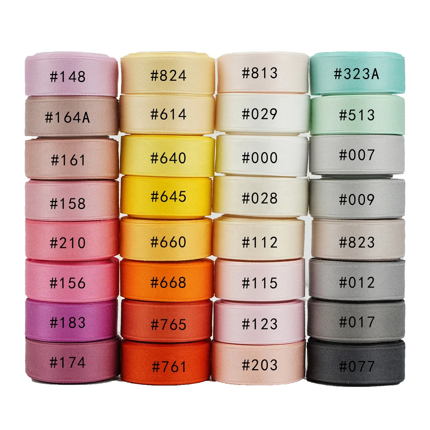 

Midi Ribbons Factory Price 196 Solid Color 25mm Double Face Cotton Ribbon For Sewing Wedding Gift Wrap Decoration Crafts