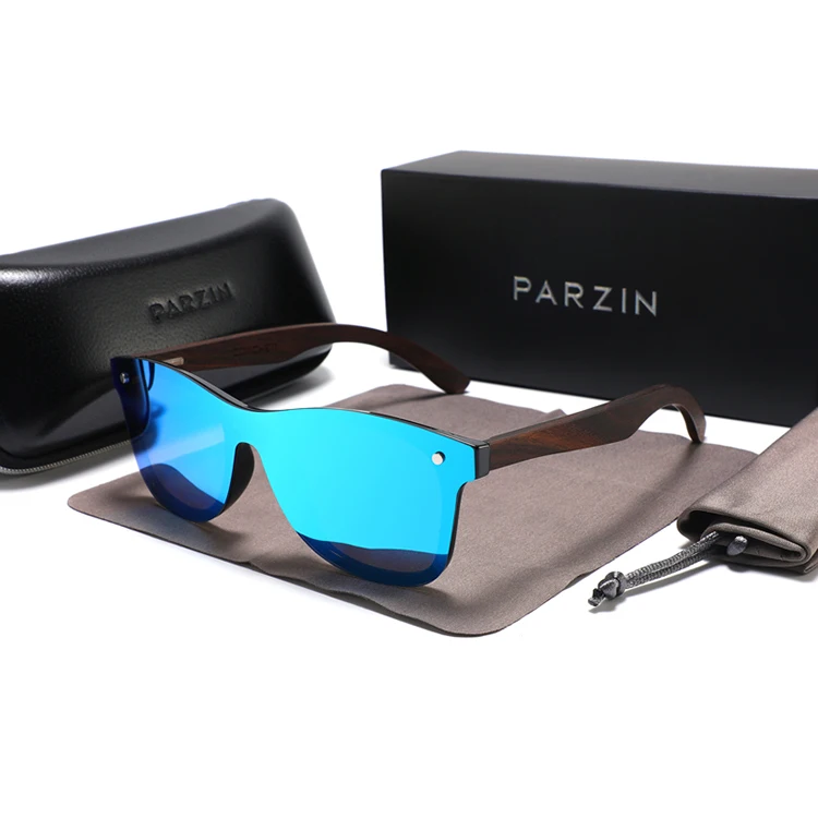 

2021 New OEM fashionable mirror frameless custom polarized wooden sunglasses 2020