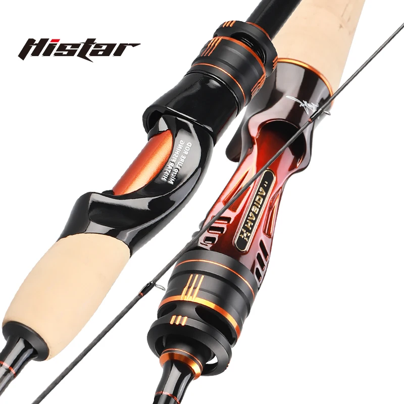 

Histar Solomon II 81g Ultra Light Weight AA Cork Grip DKK SIC Guide High Sensitive Full Carbon Spinning or Casting Fishing Rod