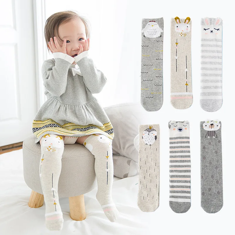

New Cartoon Children's Socks Long Tube Cotton Pile Socks Baby Socks, Picture