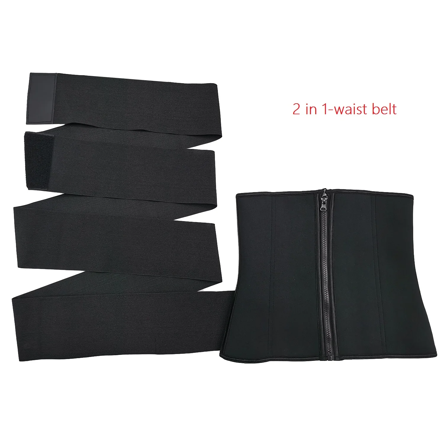 

Hot Sale Waist Trainer Wrap Belt for Back Support Women Yoga Fitness Workout Sweat Waist Trimmer, Black