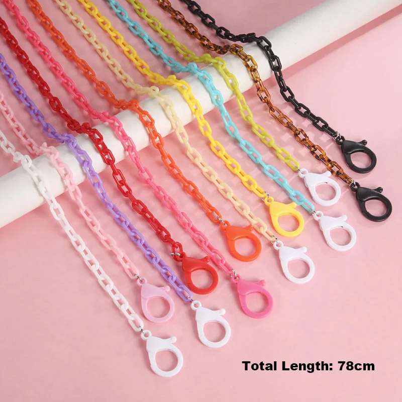 

Leopard Acrylic Mask Chain For Adult Children Women Fashion Face Mask Necklace Laryands Hanging Neck Holder Glasses Accessories