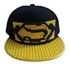 2019 new building block baseball cap custom cotton DIY hand pixel puzzle hip hop big head parent-child cap