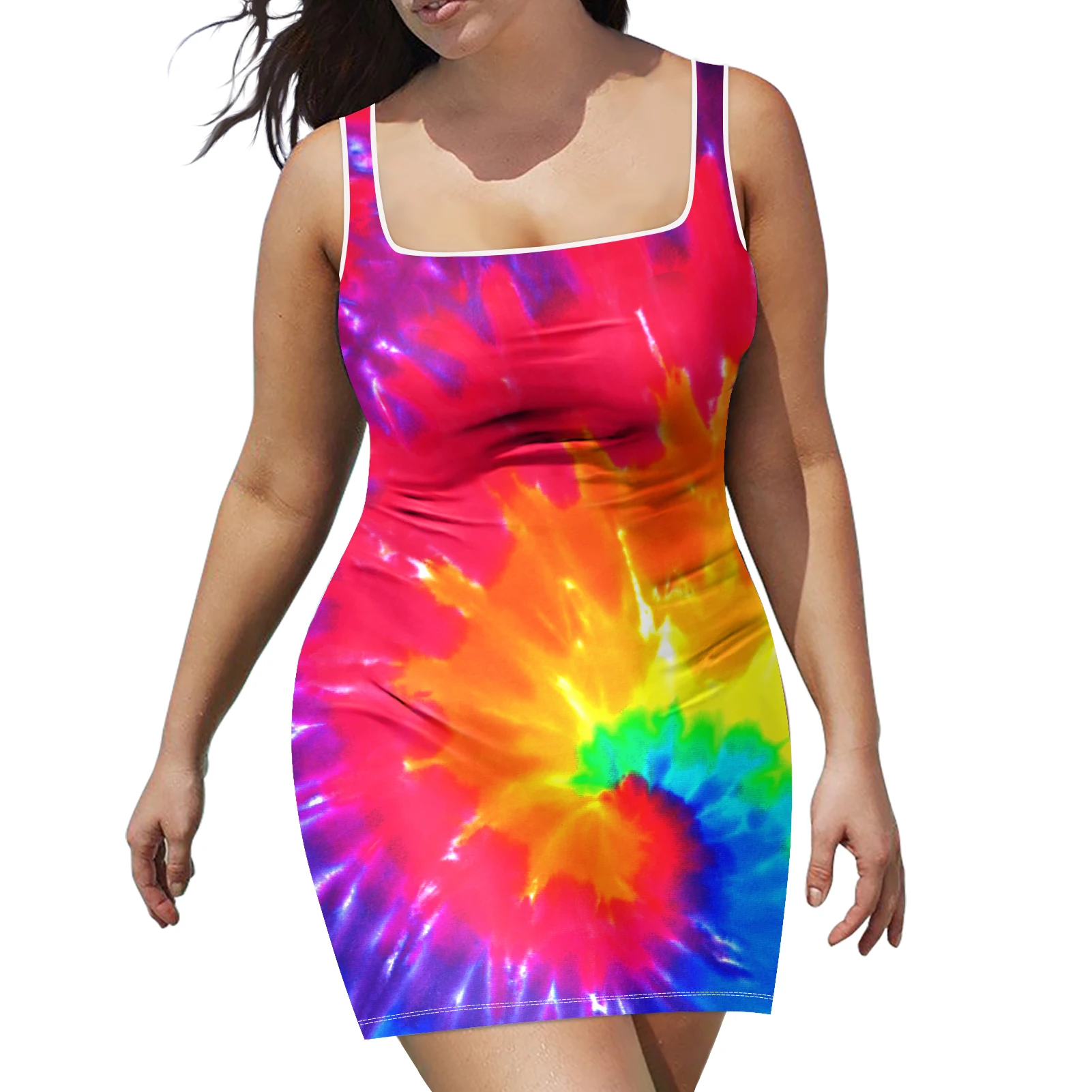 

1MOQ Somoan Tribes Tattoo Print Women Slip Dress Polynesian Fabrics Print Women Bodycon Sleeveless Slip Dresses For Ladies Whole
