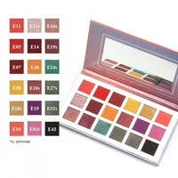 

Newest High Pigment Private Label Glitter Eyeshadow Palette with 18 Colors