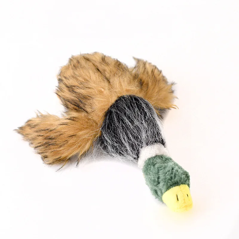 

Wholesale Amazon Crazy Plush Pet Toy New Simulation Duck Squeaky Dog Chew Toys