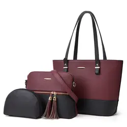 New USA Hot custom purse ladies' 3 in 1set custom 