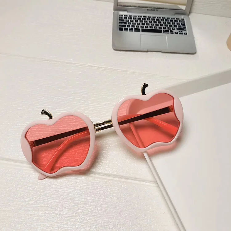 

Cartoons Colorful Apple Frame Sun Glasses 2020 Cute Girls Kids Designer UV400 Sunglasses