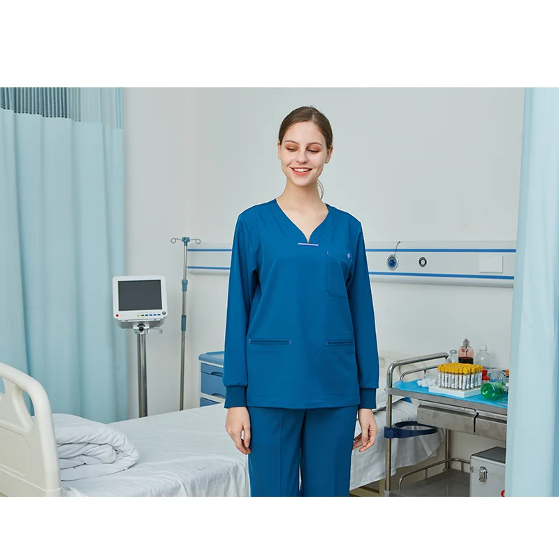 

Long Sleeves Hospital Uniforms Suit Women Nurse Scrubs And Medical Uniforms