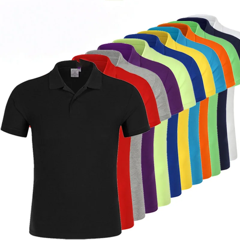 

In Stock 100% cotton plus size 12 colors custom printing embroidery OEM logo plain blank men polo t shirt polo shirt