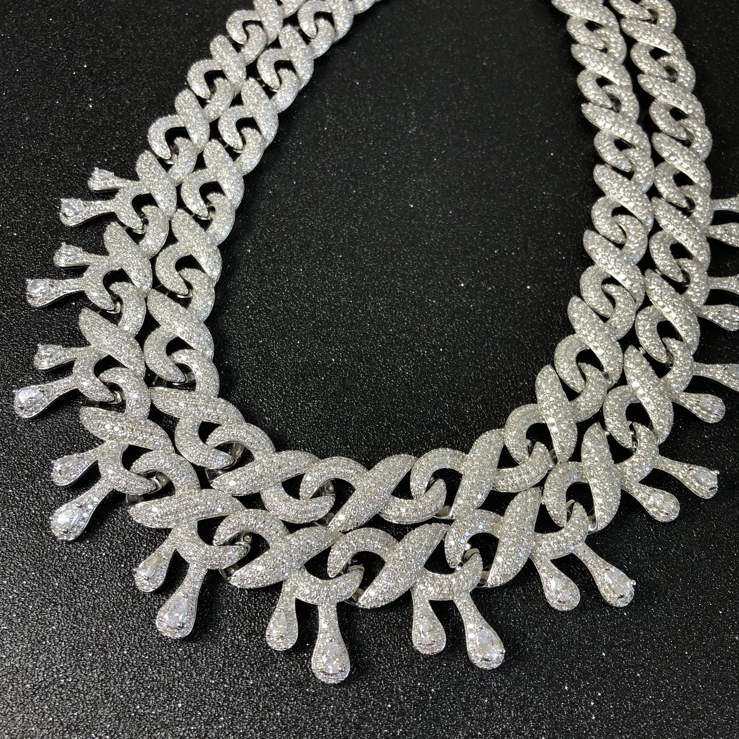 New water drop men's shining Necklace
