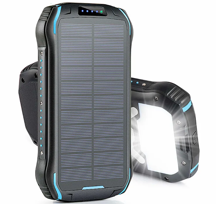 

Hot Sales Outdoor Wireless Charging 26800mAh Solar Power Banks with Dual USB