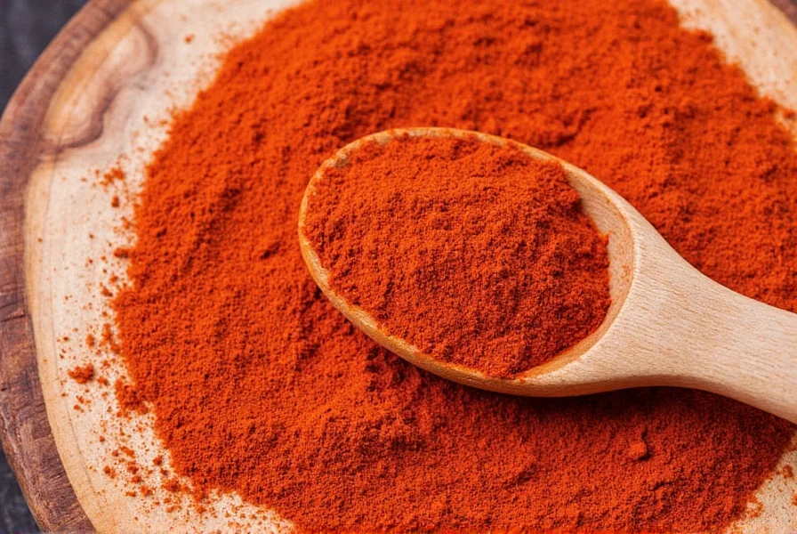 Various paprika substitute ingredients arranged around traditional Hungarian goulash in a cast iron pot