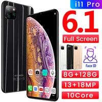 

free shipping Cheap i11 Pro 6+128g 6.1 inch WIFI GPS Dual Card Face ID 4000mAh Smart Cell Phone wholesale