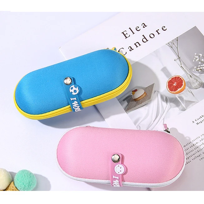 

2022 In Stock Wholesales Eco Friendly Material Kids 2023 Attractive Cartoon Children Packaging EVA Glasses Case